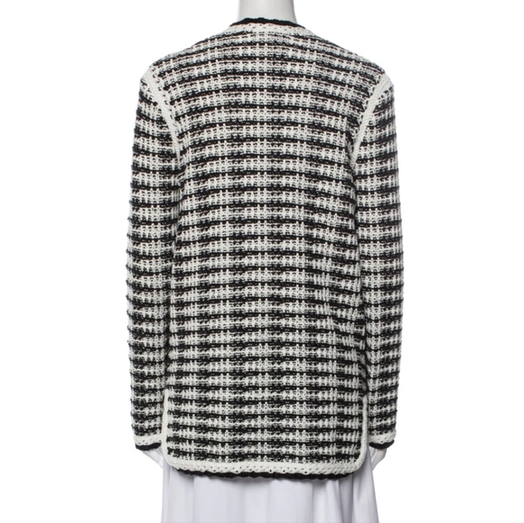 Maje J Striped Cotton-Blend Cardigan - Picture 5 of 15